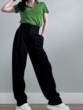 🍃Nautica Jeans Green Quarter-Zip Polo Shirt | Short Sleeve Cotton Tee🍃